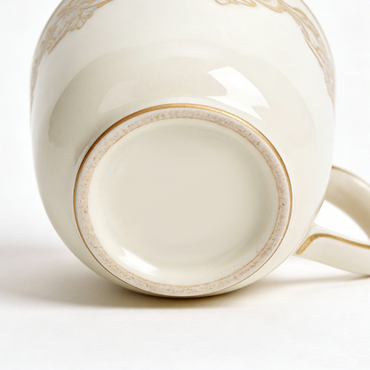 Luxury Gold Embossed Ceramic Mug | Elevate Every Sip