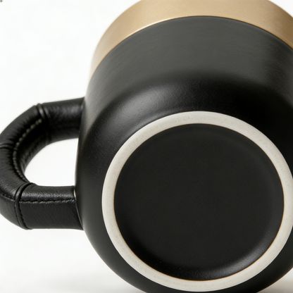 🖤 Black & Gold Luxury Coffee Mug ☕ Premium Ceramic Mug 🎁 Perfect Gift for Him & Her