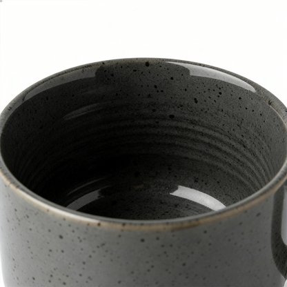 Minimalist Matte Stoneware Coffee Mug Modern Grey Ceramic Cup Nordic Style Office & Home Mug