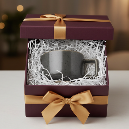 Minimalist Matte Stoneware Coffee Mug Modern Grey Ceramic Cup Nordic Style Office & Home Mug