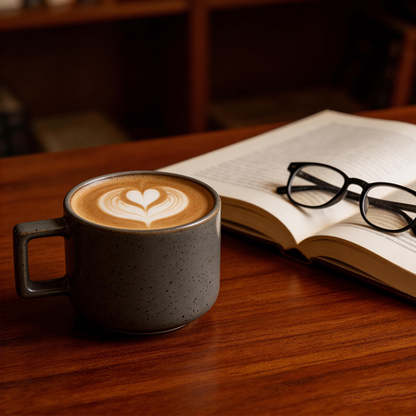 Minimalist Matte Stoneware Coffee Mug Modern Grey Ceramic Cup Nordic Style Office & Home Mug